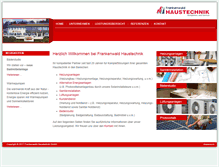 Tablet Screenshot of frankenwaldhaustechnik.de